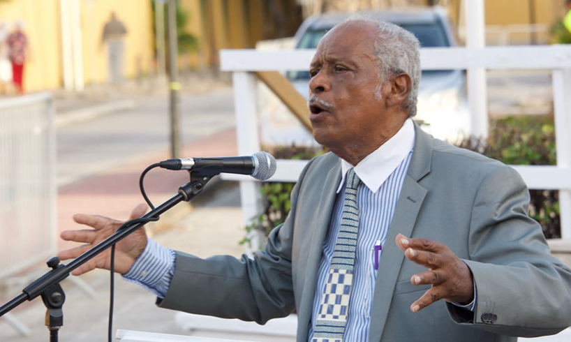 Tico Vos interviewing late Pacheco Domacassé on Curaçao Freedom Fighters